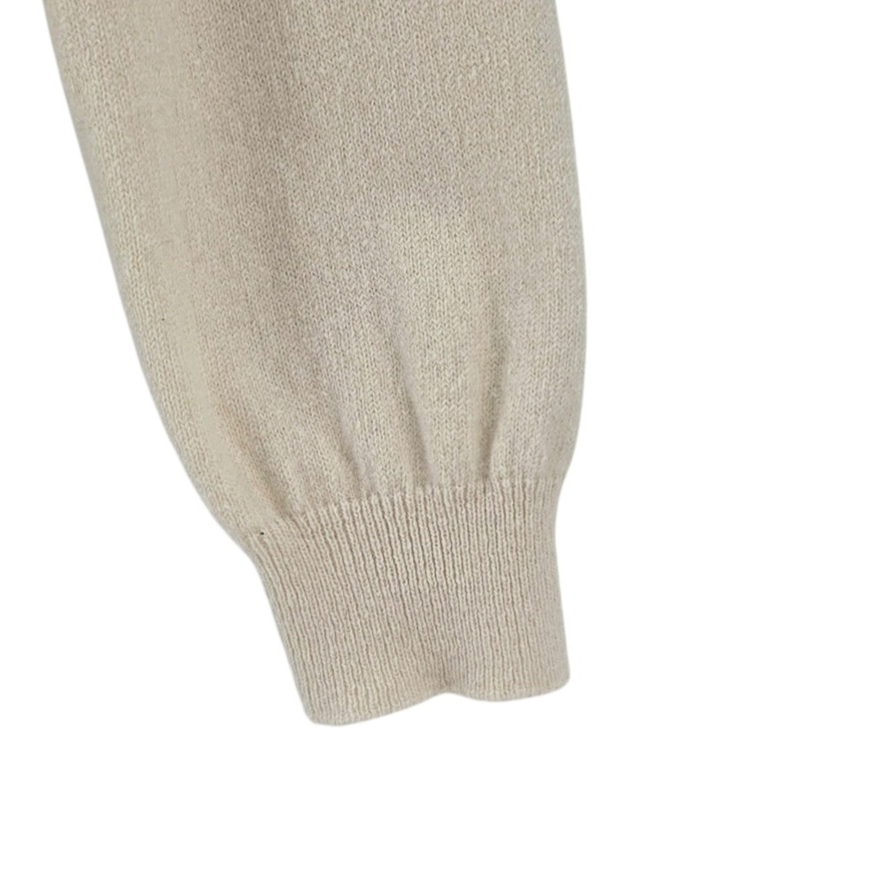 Sezane Womens L Andreas Wool Cashmere Ruffle Sweater in Ecru - Picture 4 of 13